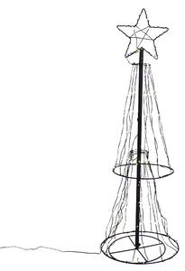 Lampada da terra natalizia albero nero 150 cm incl. LED RGB con timer IP44 - Ugoku