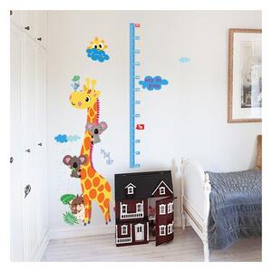 Adesivo per bambini - metro per porta o parete 60x120 cm Giraffe & Koalas - Ambiance