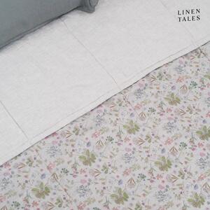Copriletto trapuntato in lino colore naturale 200x220 cm Botany 2 & Melange - Linen Tales