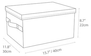 Contenitore grigio Wanda, 30 x 20 cm - Bigso Box of Sweden