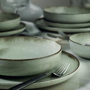 Set di 24 pezzi di piatti in porcellana verde Pearl - Kütahya Porselen