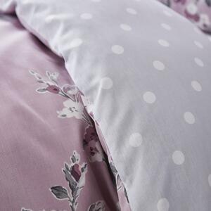 Biancheria da letto viola chiaro Rose, 200 x 200 cm Canterbury - Catherine Lansfield