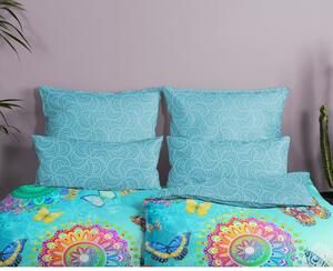Biancheria da letto blu in cotone per letto singolo 140x200 cm Mystic - HIP