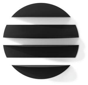 Set di 4 mensole in metallo nero da 76 cm Solis - Umbra