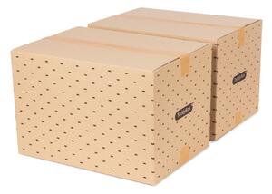 Set di 2 scatole portaoggetti beige Teddy, 42 x 30 cm - Compactor