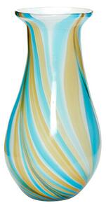 Hübsch - Kaleido Vase Blue/Yellow