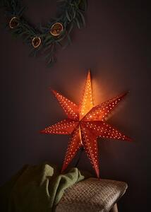 Decorazione luminosa rossa con motivo natalizio ø 45 cm Embla - Markslöjd