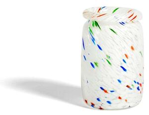HAY - Splash Vase Roll Neck Medium White Dot Hay