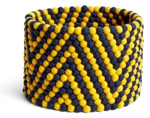 HAY - Bead Basket Yellow Chevron HAY