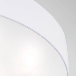 ORION Plafoniera Ufo con paralume di lino, bianco