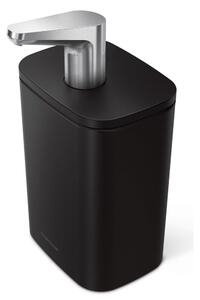 Dispenser di sapone in acciaio nero opaco 473 ml Pulse - simplehuman