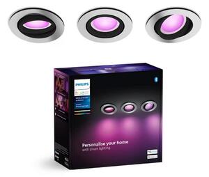 Philips - SET 3xLED RGBW Lampada da incasso dimmerabile Hue CENTURA 1xGU10/4,2W/230V