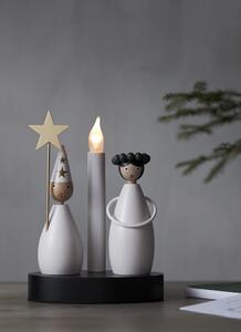 Decorazione luminosa in bianco e nero con motivo natalizio Christmas Joy - Star Trading