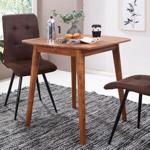 Tavolo da pranzo WL5.571 Sheesham 80x76x80 cm in legno massiccio
