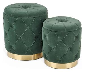 SET 2x Tabacco POLLY diametro 40/44 cm verde/oro