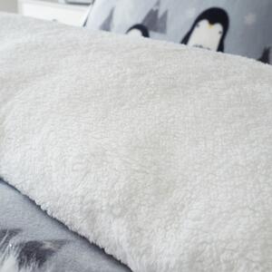 Biancheria da letto in pile grigio 200x135 cm Cosy Penguin - Catherine Lansfield