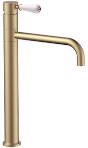 Rubinetto da lavabo Rea Serra Brush Gold high