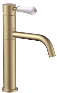 Rubinetto da lavabo Rea Serra Brush Gold low