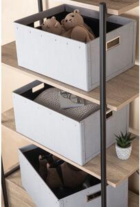 Set di 3 scatole di cartone grigio chiaro Ture - Bigso Box of Sweden