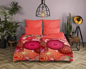 Biancheria da letto singola in cotone sateen rosso 140x200 cm - HIP