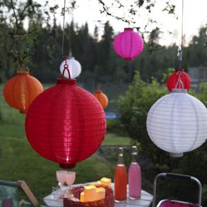 Lanterna solare LED rosa per esterni, ø 20 cm - Star Trading