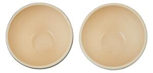 Ciotole in gres color crema-oro in set da 2 180 ml London - Premier Housewares