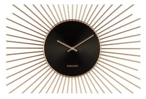 Orologio da parete in nero e oro Peony, ø 95 cm Extreme - Karlsson