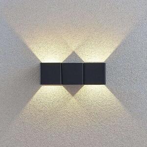 Lindby - Niclas Square LED Applique da Esterno Dark Grey Lindby
