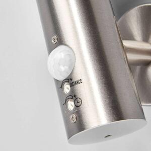Lindby - Tiga LED Applique da Esterno w/Sensor Stainless Steel/White Lindby