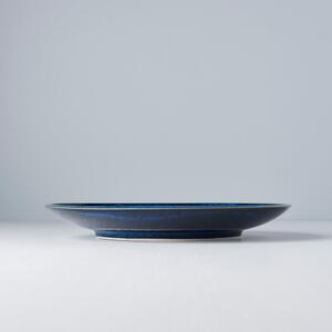 Piatto in ceramica blu Swirl, ø 25 cm Copper - MIJ