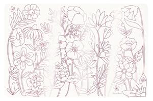 Tovagliette di carta in set da 8 pezzi 28x42,5 cm Butterflies & Flowers - Meri Meri