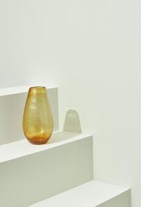 Vaso di vetro giallo fatto a mano Glow - Hübsch