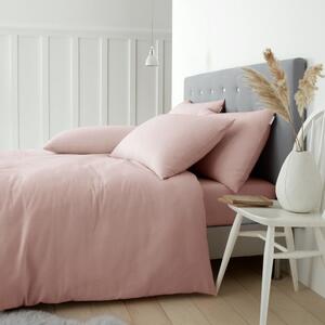 Lenzuola di flanella rosa per letto matrimoniale 200x200 cm - Catherine Lansfield