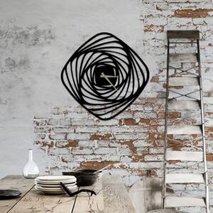 Orologio da parete in metallo nero Girdap, ⌀ 50 cm - Wallity