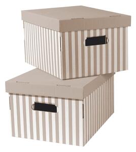 Scatole di cartone con coperchio in set da 2 pezzi Stripes - Compactor