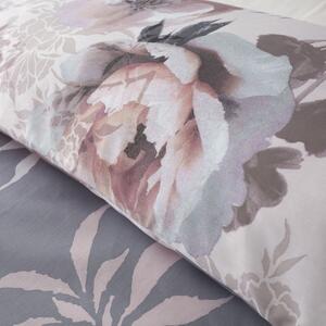 Biancheria da letto grigia , 200 x 200 cm Dramatic Floral - Catherine Lansfield