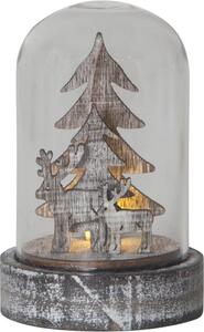 Decorazioni luminose marroni con motivo natalizio in set di 3 pezzi ø 5,5 cm Kupol - Star Trading