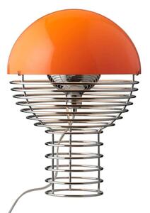 Verpan - Wire Lampada da Tavolo Ø30 Chrome/Orange Verpan