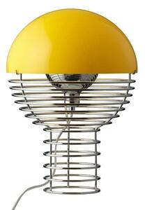 Verpan - Wire Lampada da Tavolo Ø30 Chrome/Yellow Verpan