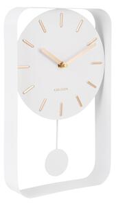 Orologio da parete bianco con pendolo Charm, altezza 32,5 cm Pendulum - Karlsson