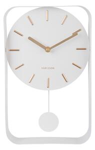 Orologio da parete bianco con pendolo Charm, altezza 32,5 cm Pendulum - Karlsson