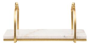 Mensola in marmo bianco-oro 40 cm Marble - Mauro Ferretti