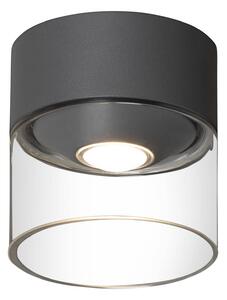 Plafoniera LED esterni Varese grigio, cilindro