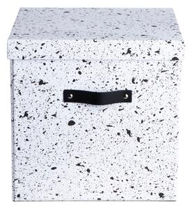 Scatola portaoggetti in bianco e nero Logan - Bigso Box of Sweden