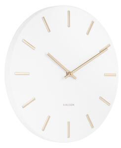 Orologio da parete bianco con lancette dorate , ø 30 cm Charm - Karlsson