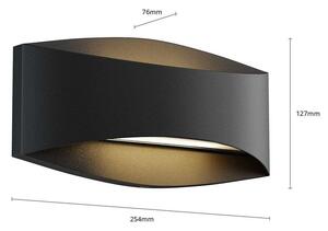 Lindby - Evric LED Applique da Esterno L25,4 Black Lindby