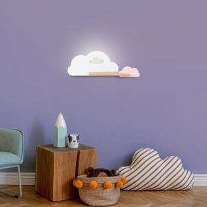 Apparecchio per bambini bianco e rosa Cloud - Candellux Lighting