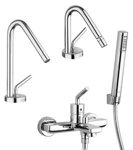 Kit miscelatori Jacuzzi Rubinetteria lavabo bidet e gruppo vasca Lumos