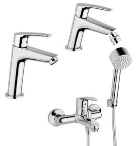 Jacuzzi | Rubinetteria Lucente set miscelatori gruppo vasca lavabo e bidet per piletta click clack