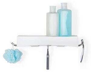 Mensola da parete bianca autoportante per doccia Clever Flip - Compactor